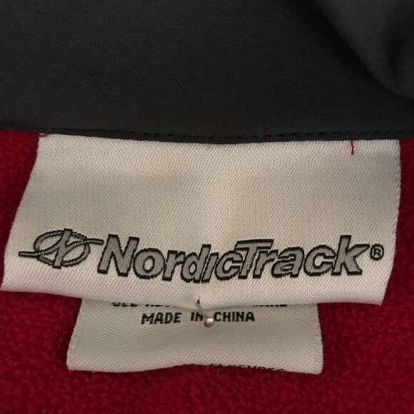 NordicTrack Red w/Dark Gray Zip-Up Fleece Lined Jacket X-Large - Picture 13 of 13